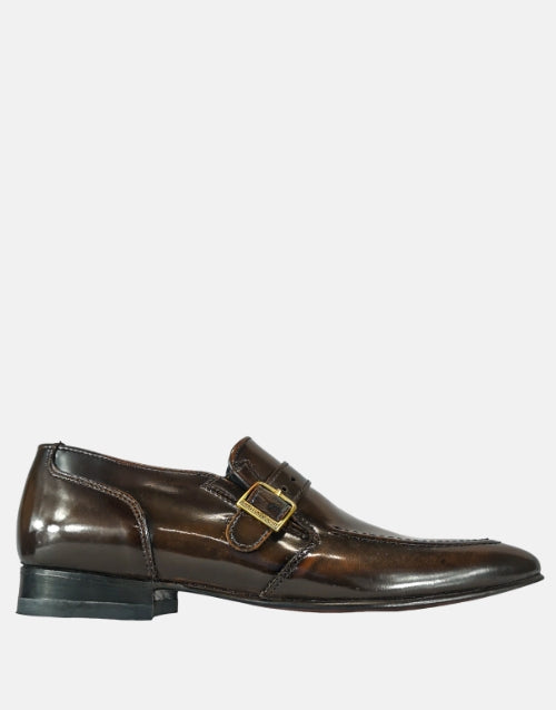 Johnston & Murphy Strap Mocassin Walnut Brown