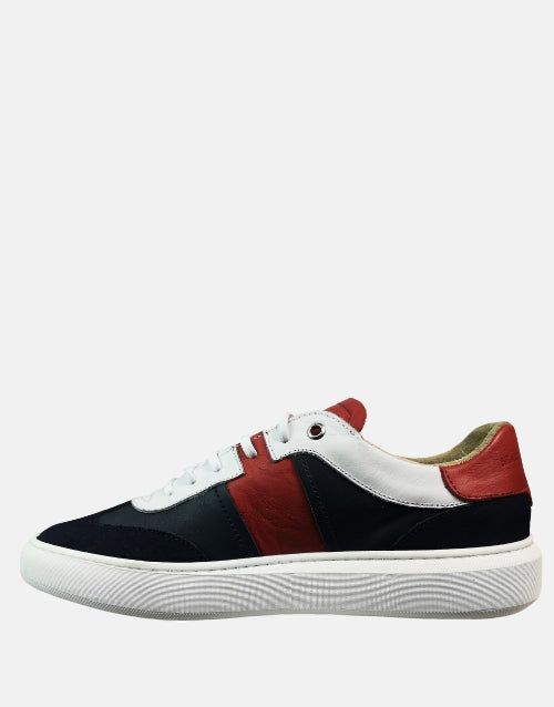MMS Leather Italian Navy Red Sneaker