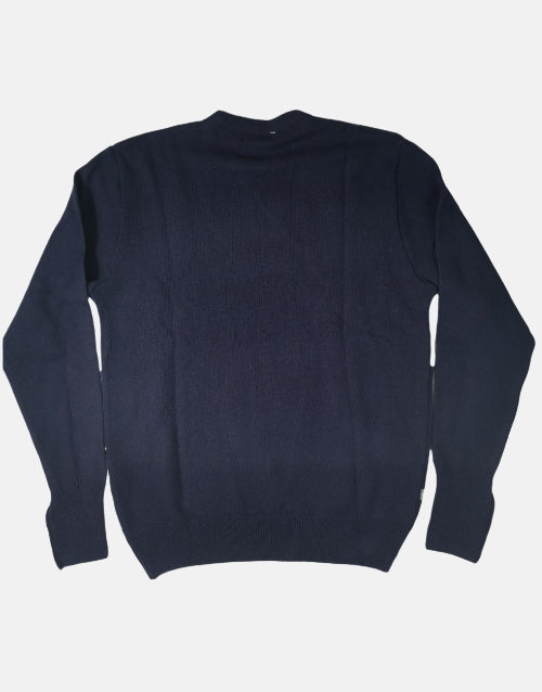 Grant of Scotland Block Navy Lambs Wool Knitwear