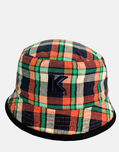 KLEVAS Paulie Burnt Reversible Orange Bucket Hat