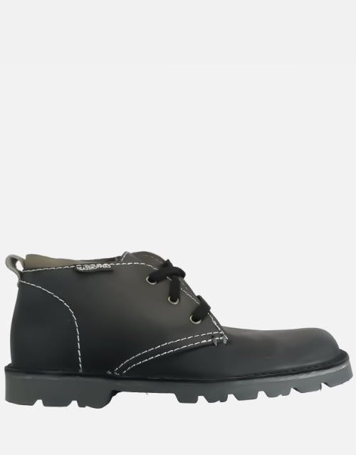 Grasshoppers Leather Black Griffin Mid Boot