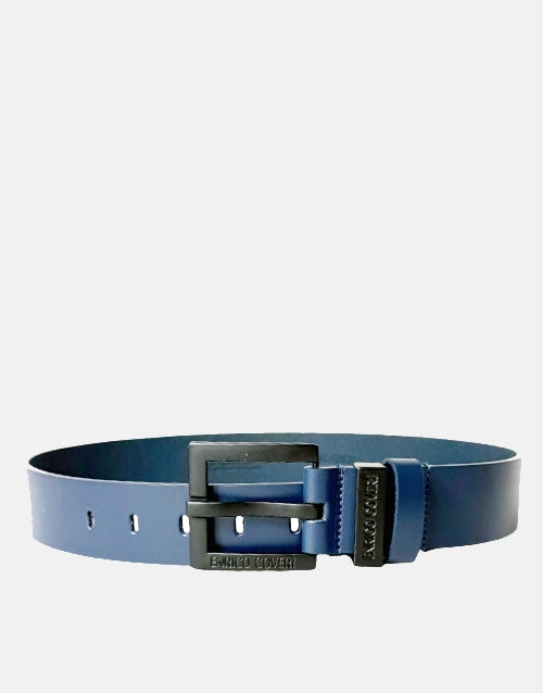 Enrico Coveri Navy Leather Belt