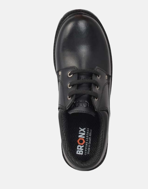 Bronx Leather Pluto Boys Black