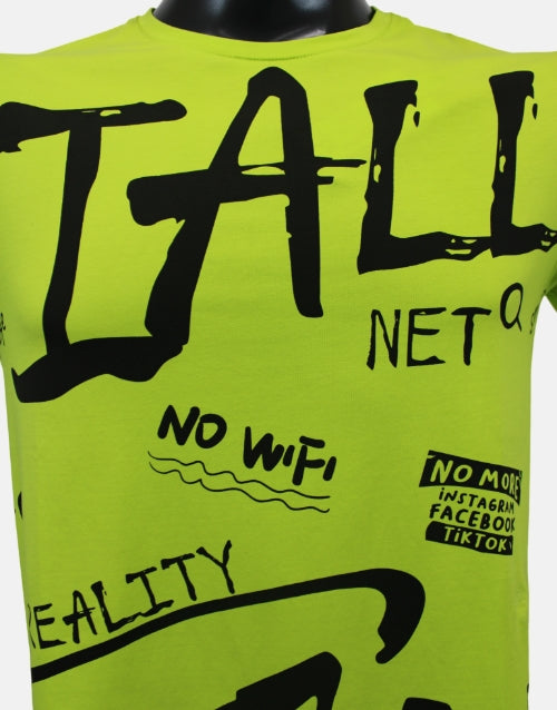 Vialli Creato T-Shirt (Neon Green)
