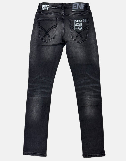 Enrico Coveri Black Skinny Fit Jeans