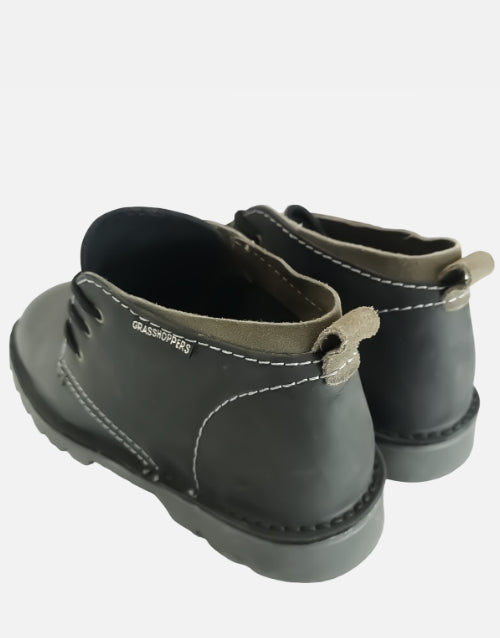 Grasshoppers Leather Black Griffin Mid Boot