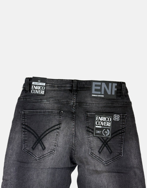 Enrico Coveri Black Skinny Fit Jeans