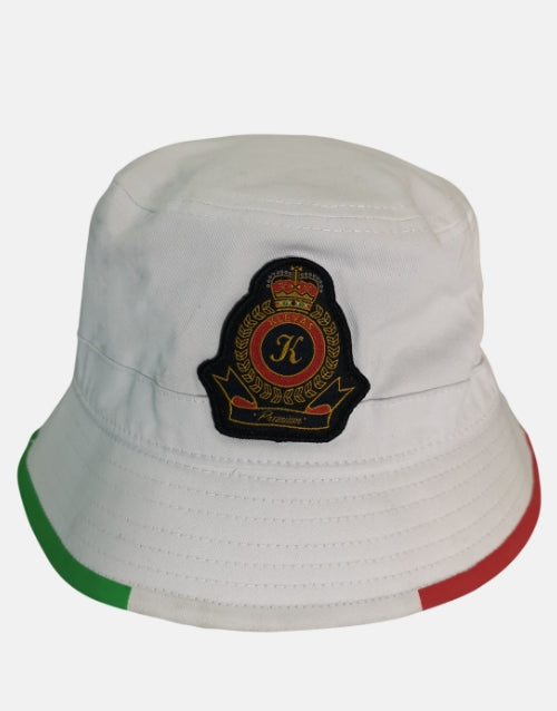 KLEVAS Rossi White Ispoti Bucket Hat