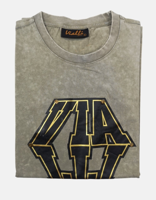 Vialli Illusion Khaki T-Shirt