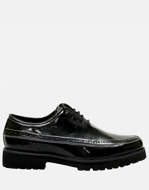 K Star 7 Patent Leather Bishop Black Smart Casual Shoe