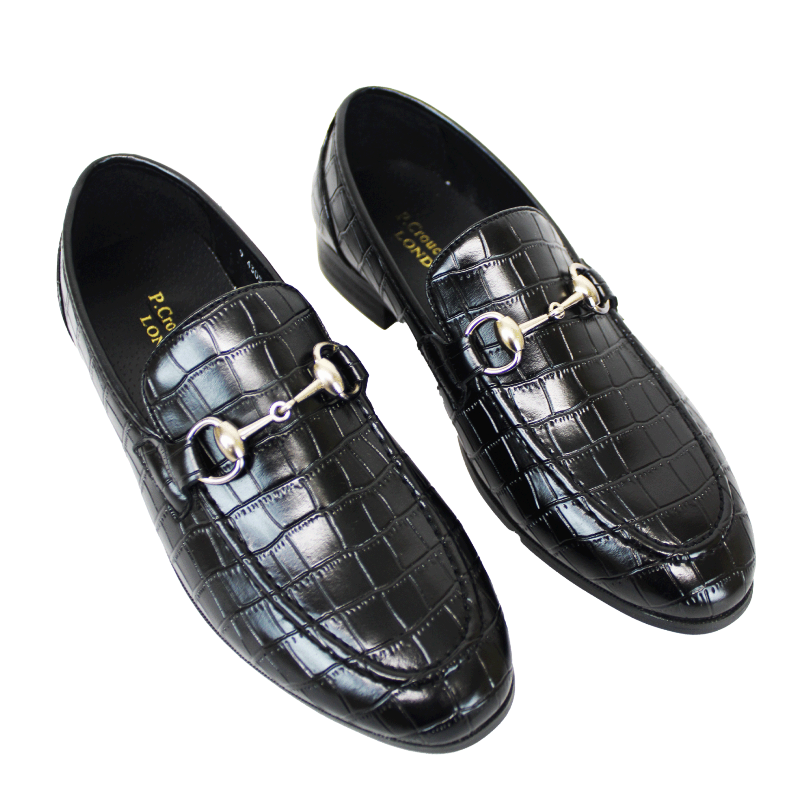 P CROUCH & CO Black Croc
