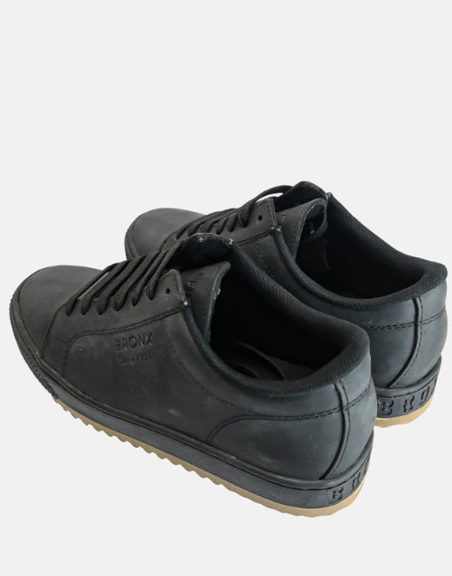 Bronx Leather Disco Black Sandiego Sneaker