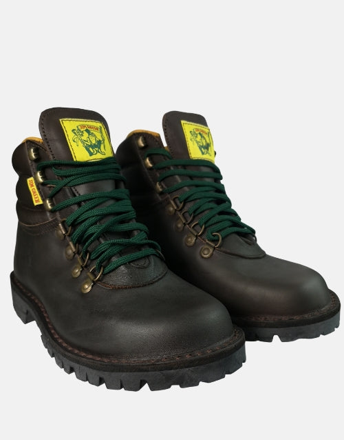 Jim Green Leather Dark Brown Razorback Boots