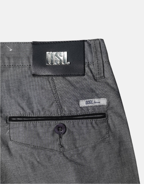 DSL Charcoal Smart Slim Casual Pants