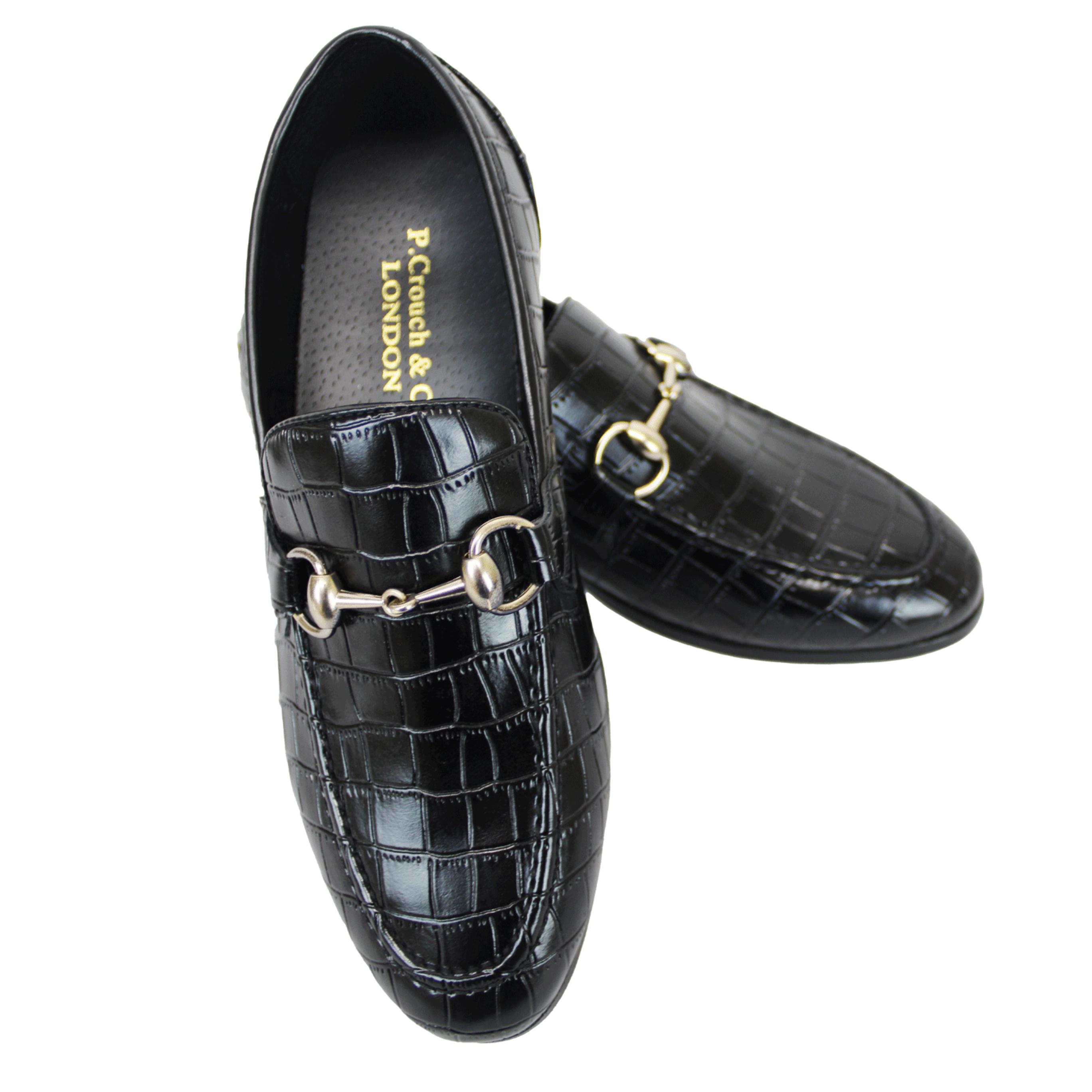P CROUCH & CO Black Croc