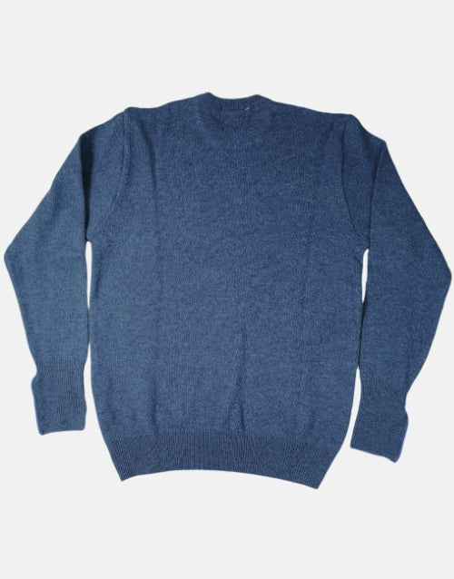 Grant of Scotland Navy Blue Argyle Block Pattern Knitwear