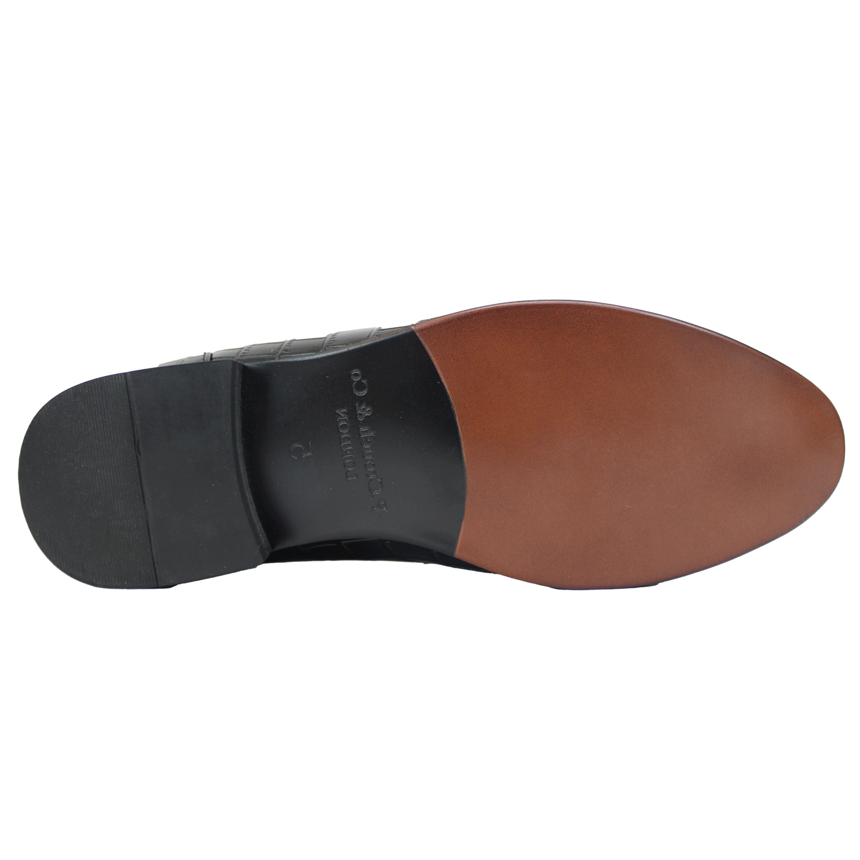 P CROUCH & CO Black Croc
