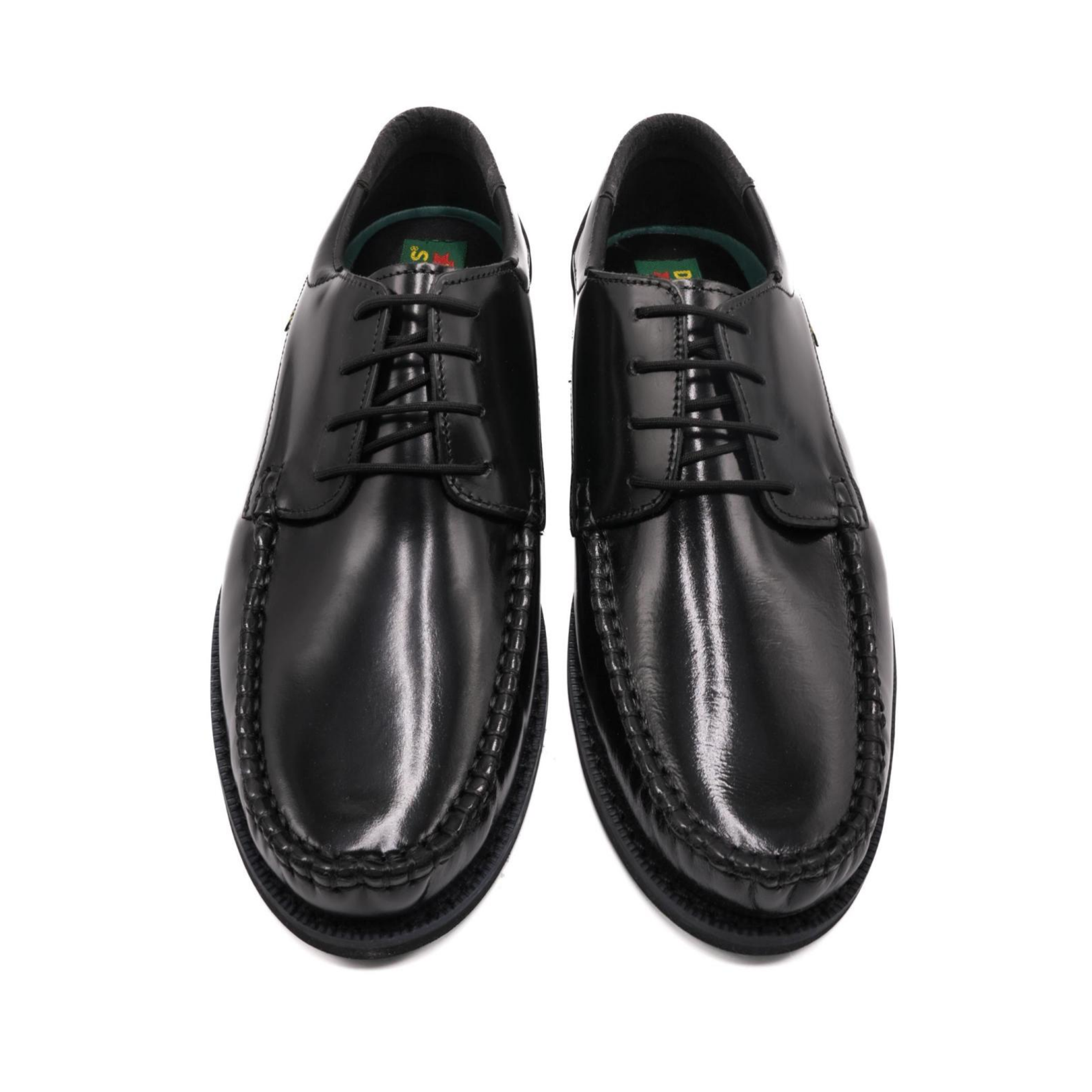 DAKOTA Leather Black Luka Hi Shine Shoe