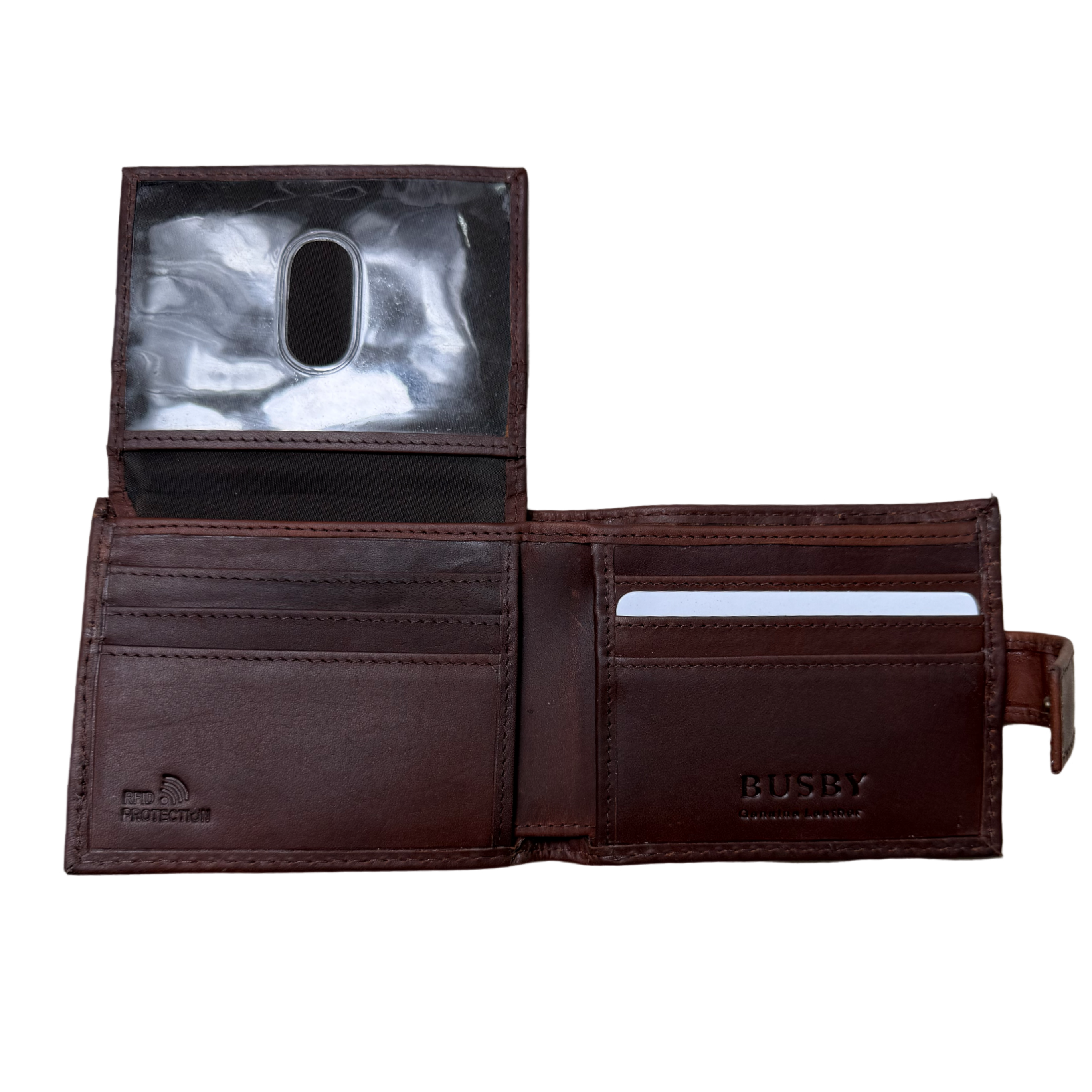 Busby Genuine Leather Choc Wallet
