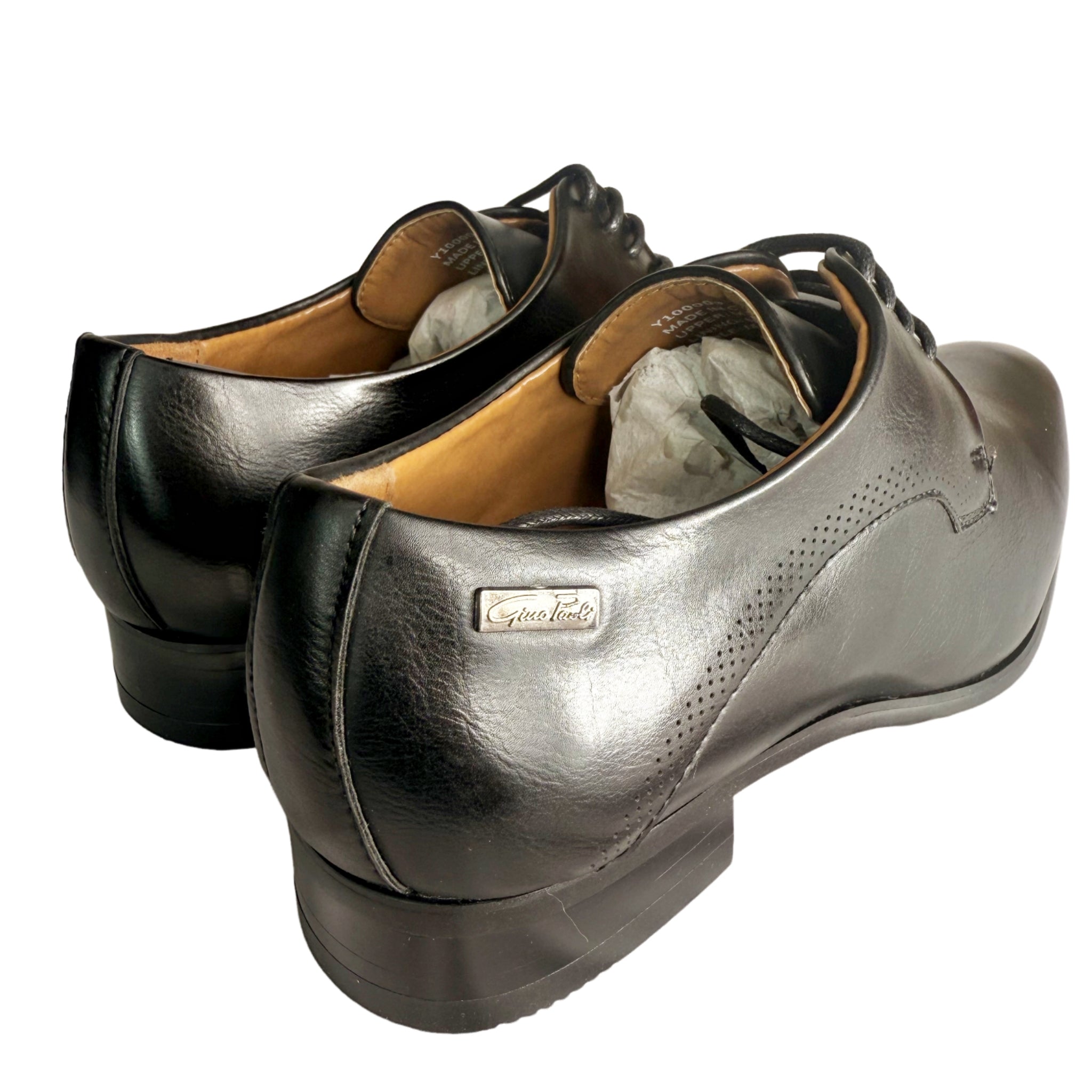 Gino Paoli Black Youths Formal Shoes