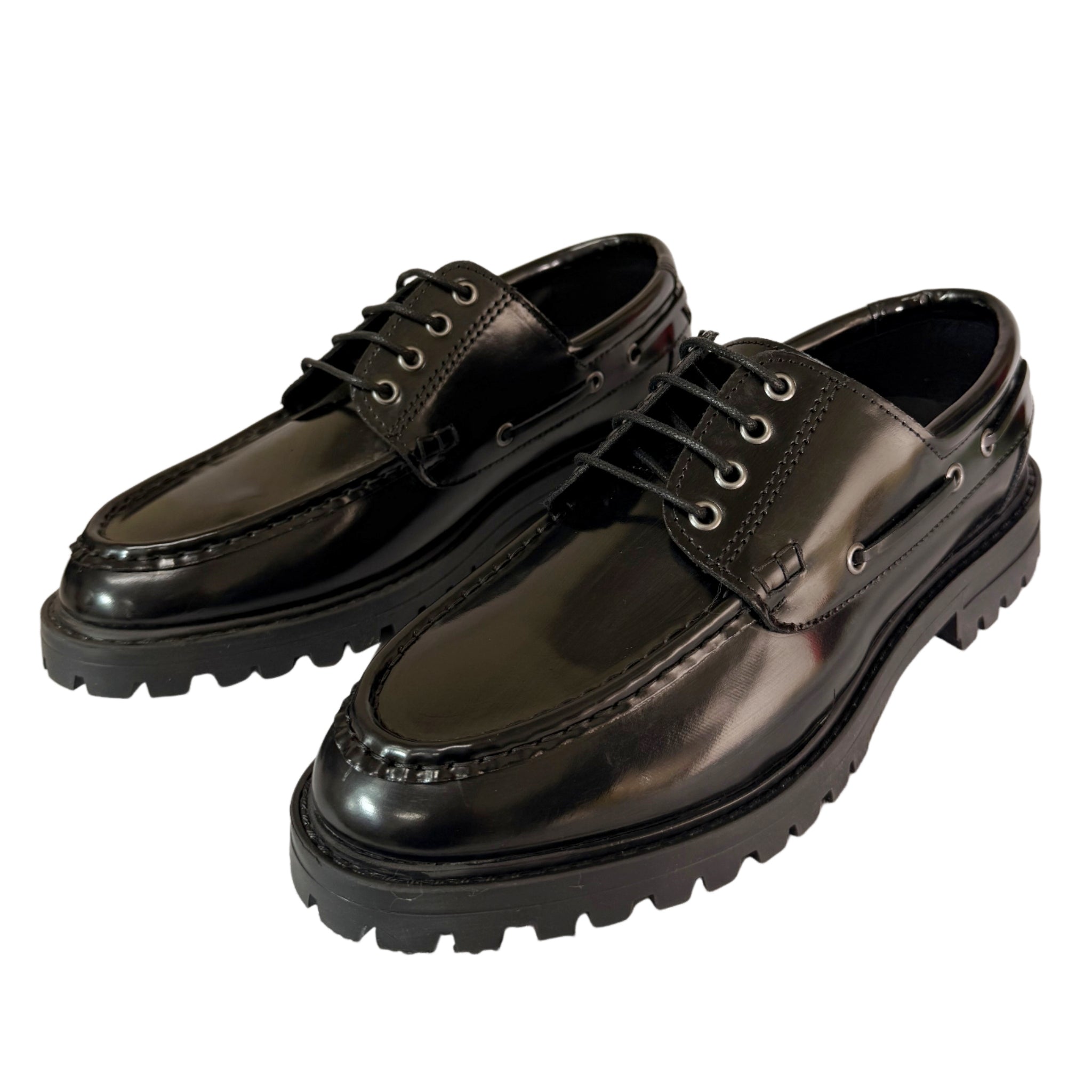 Filo Black Hi-Shine Moccasin