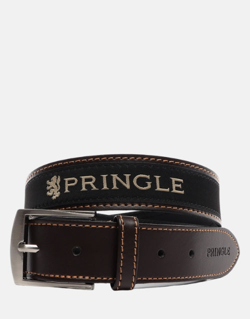 Pringle Casual Leather Belt Brown
