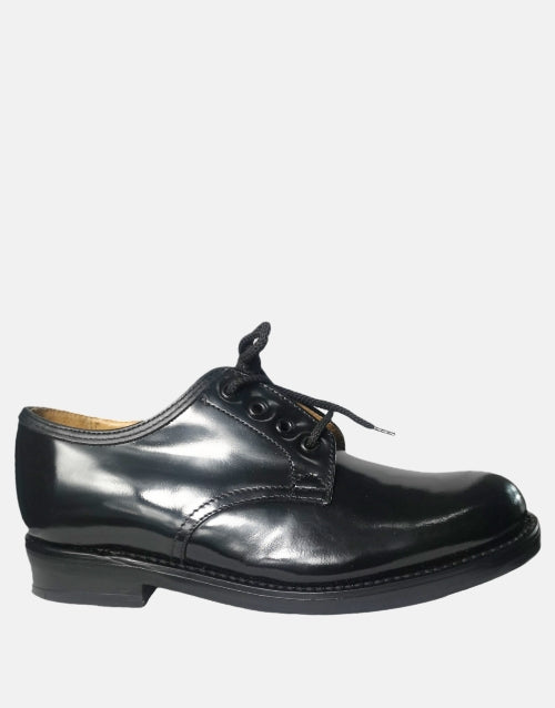 Saxone of Scotland Black Leather Shoe
