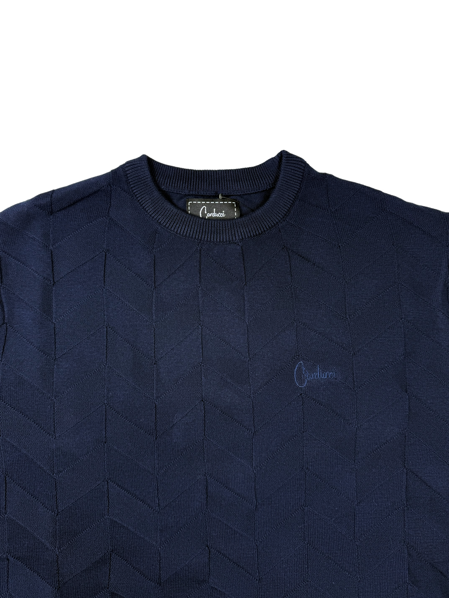Carducci Navy Knitwear Jersey