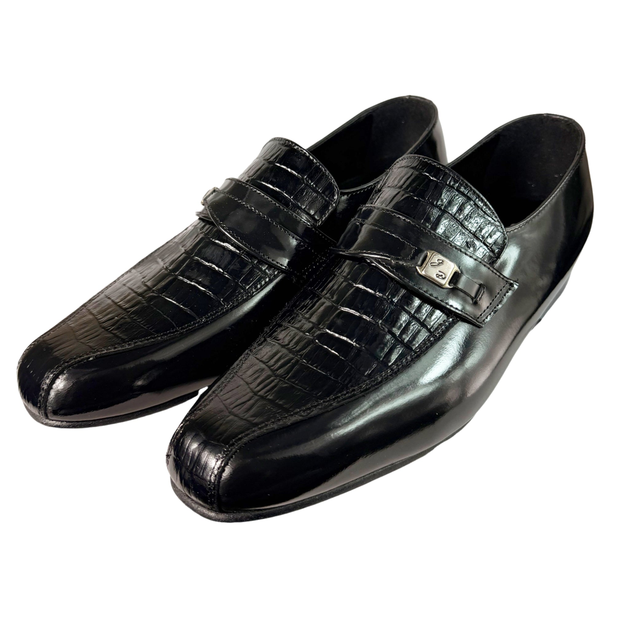 John Drake Leather Black Mocassin
