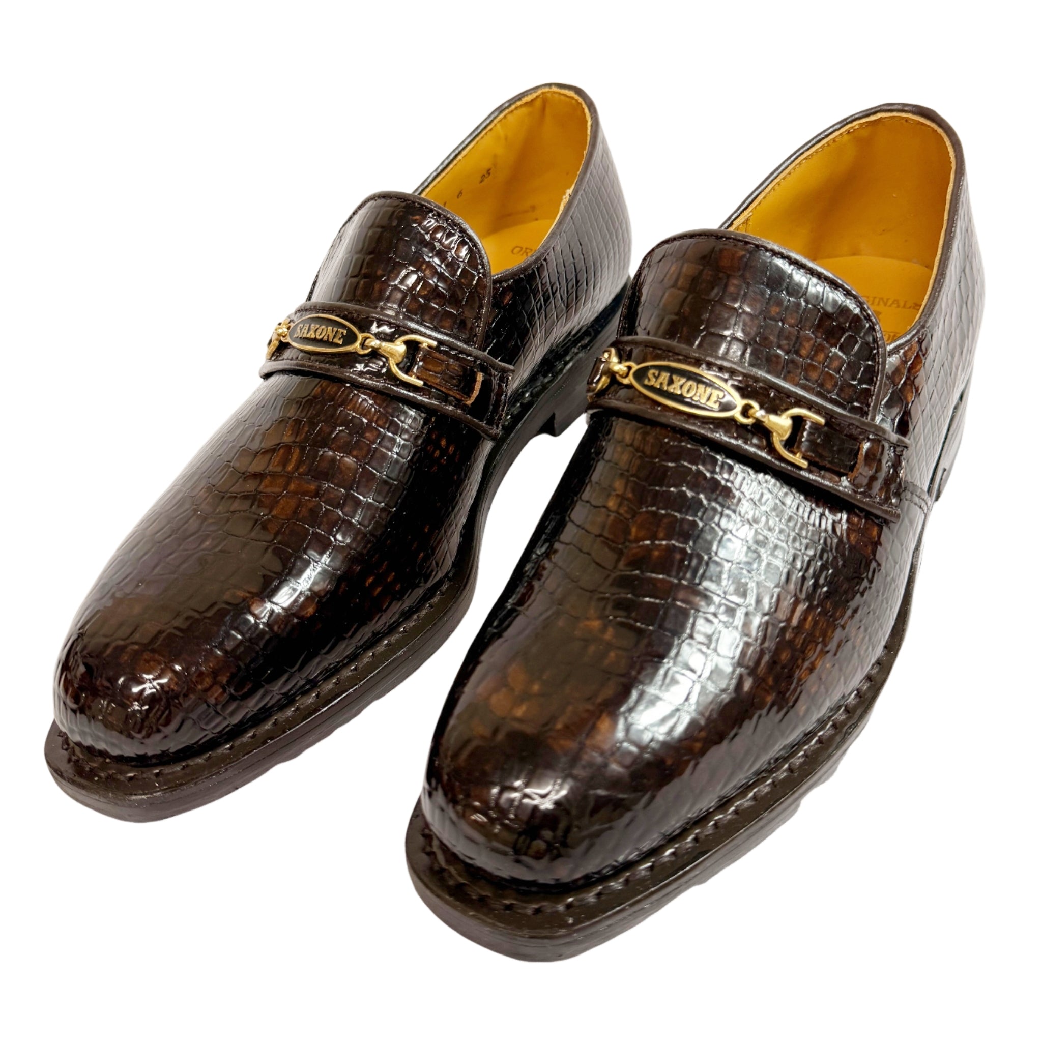 Saxone of Scotland Leather Choc Moccasin