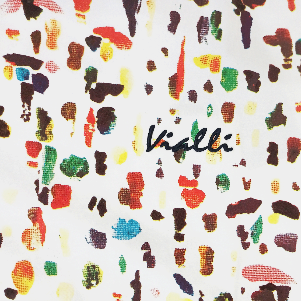 VIALLI White Paint Spray Dikaso T-Shirt