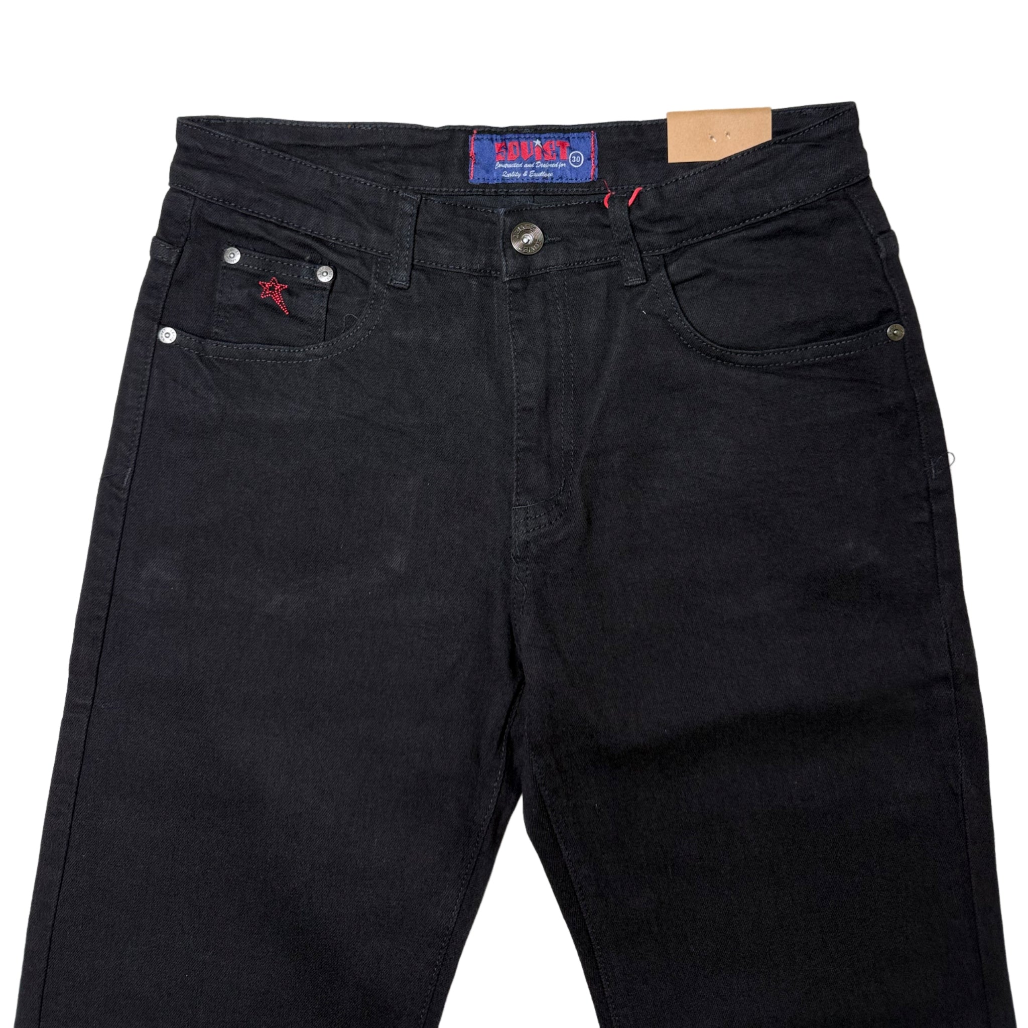Soviet Black Regular Fit Jeans