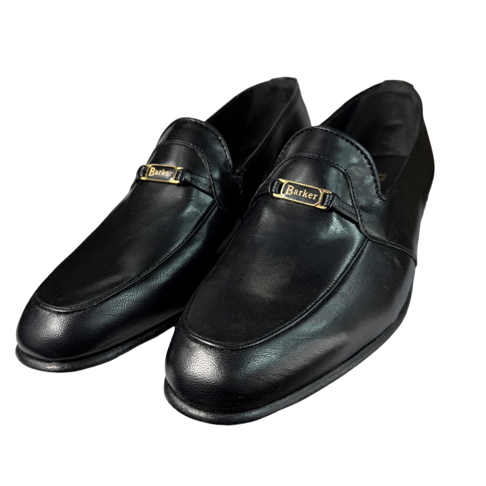 Barker Glace Kid Black Moccasin