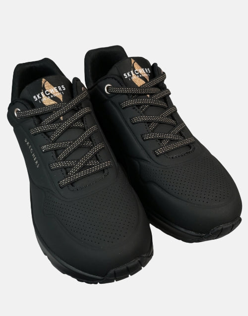 Skechers Uno Gold Black Ladies Sneaker