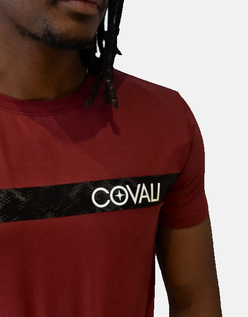 Covali Modela Burgundy T Shirt