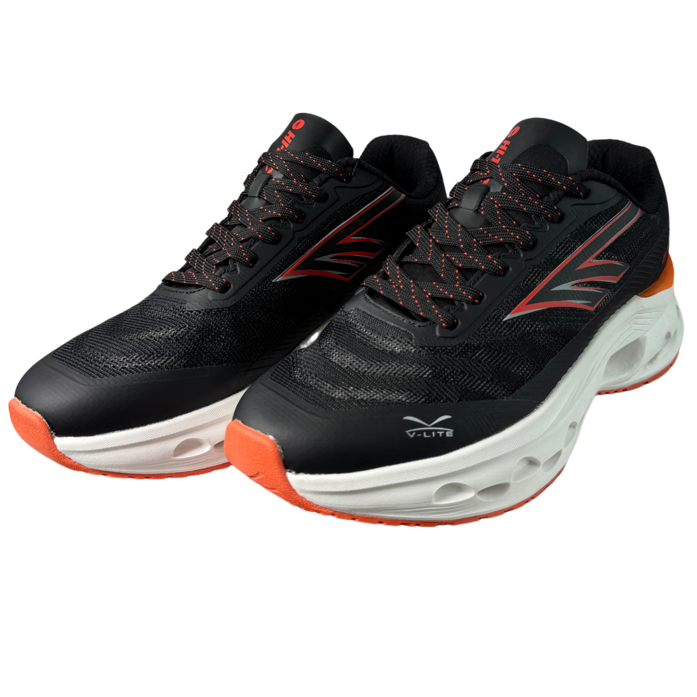 Hi‑Tec Stelio Black/Orange Trainer Sneaker