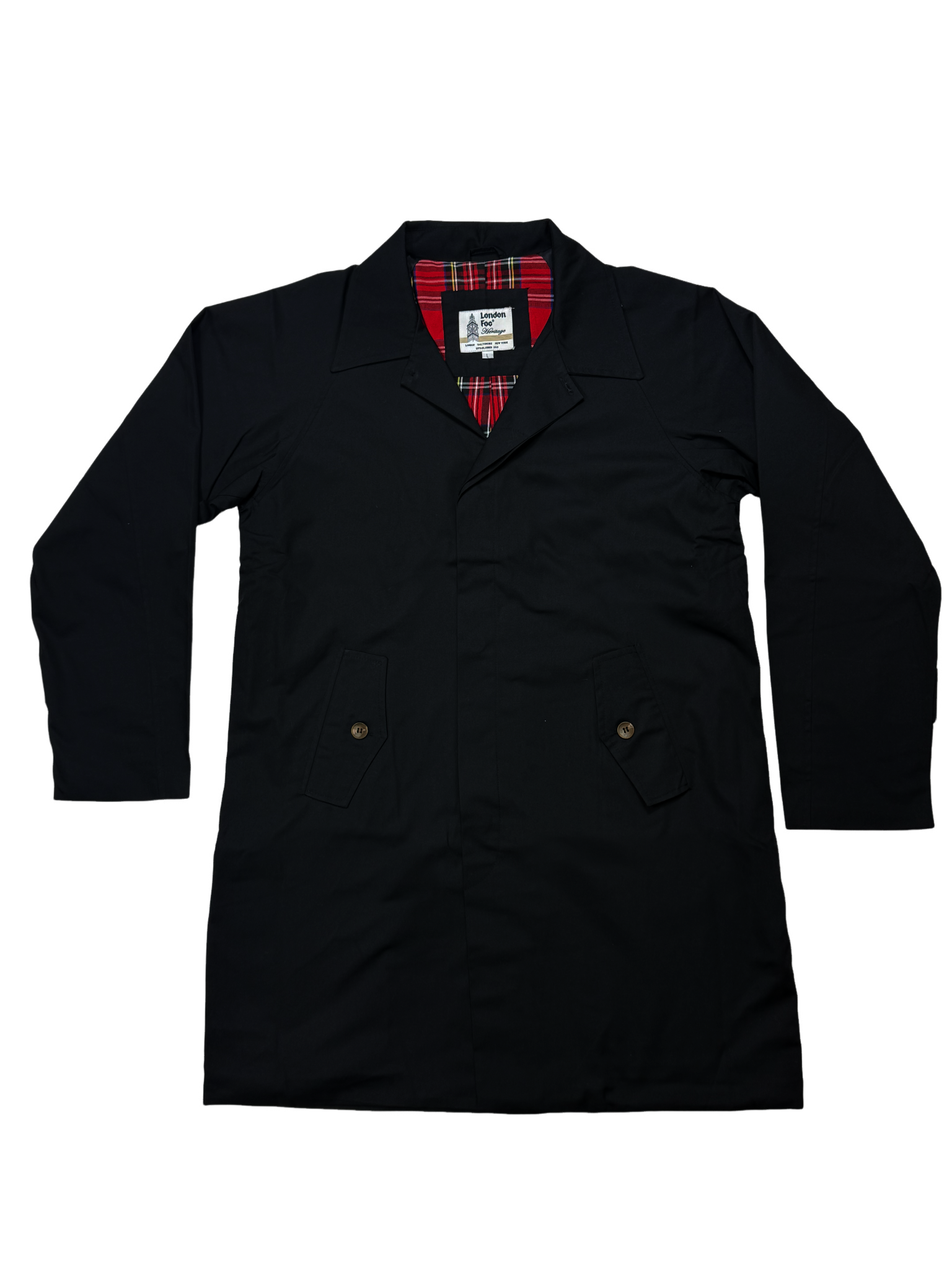 LONDON FOG Andes Black Long 3/4 Coat