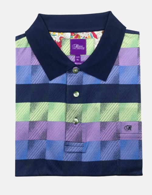 Rossini Italian Navy Golfer Double Mercerised