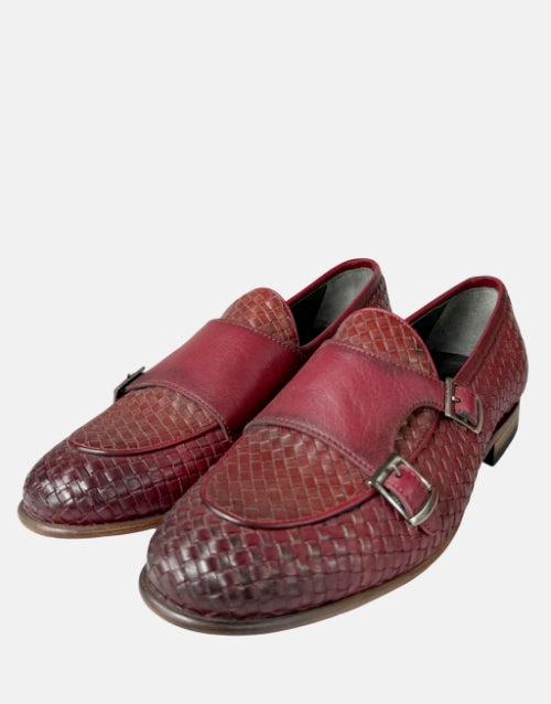 Calvano Burgundy Monk Strap