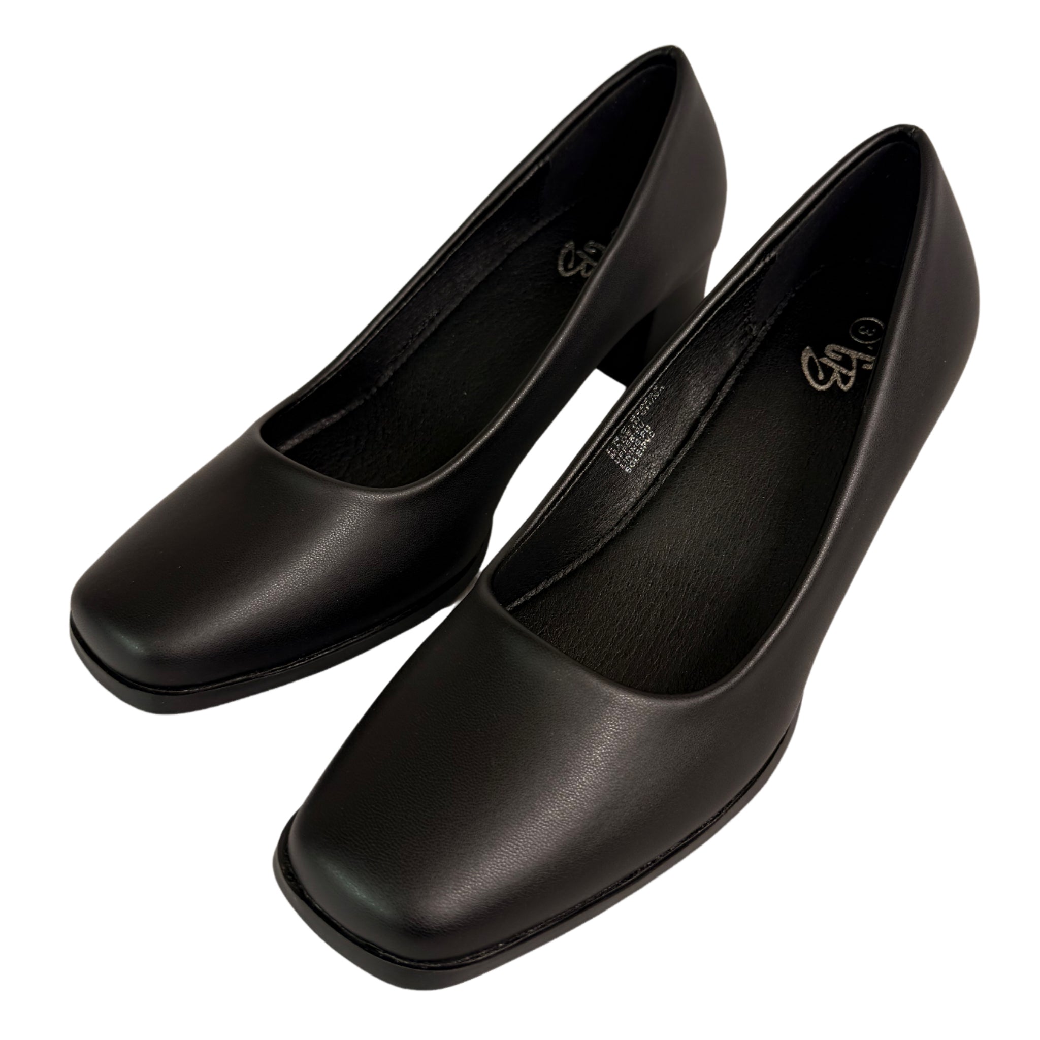 Ladies Carlo Bossi Black Block High Heels