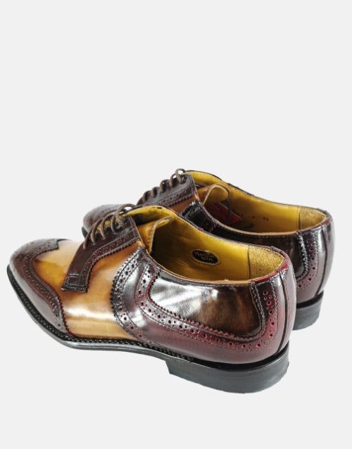 Medicus Leather Royal Burgundy Tan Walnut Shoe