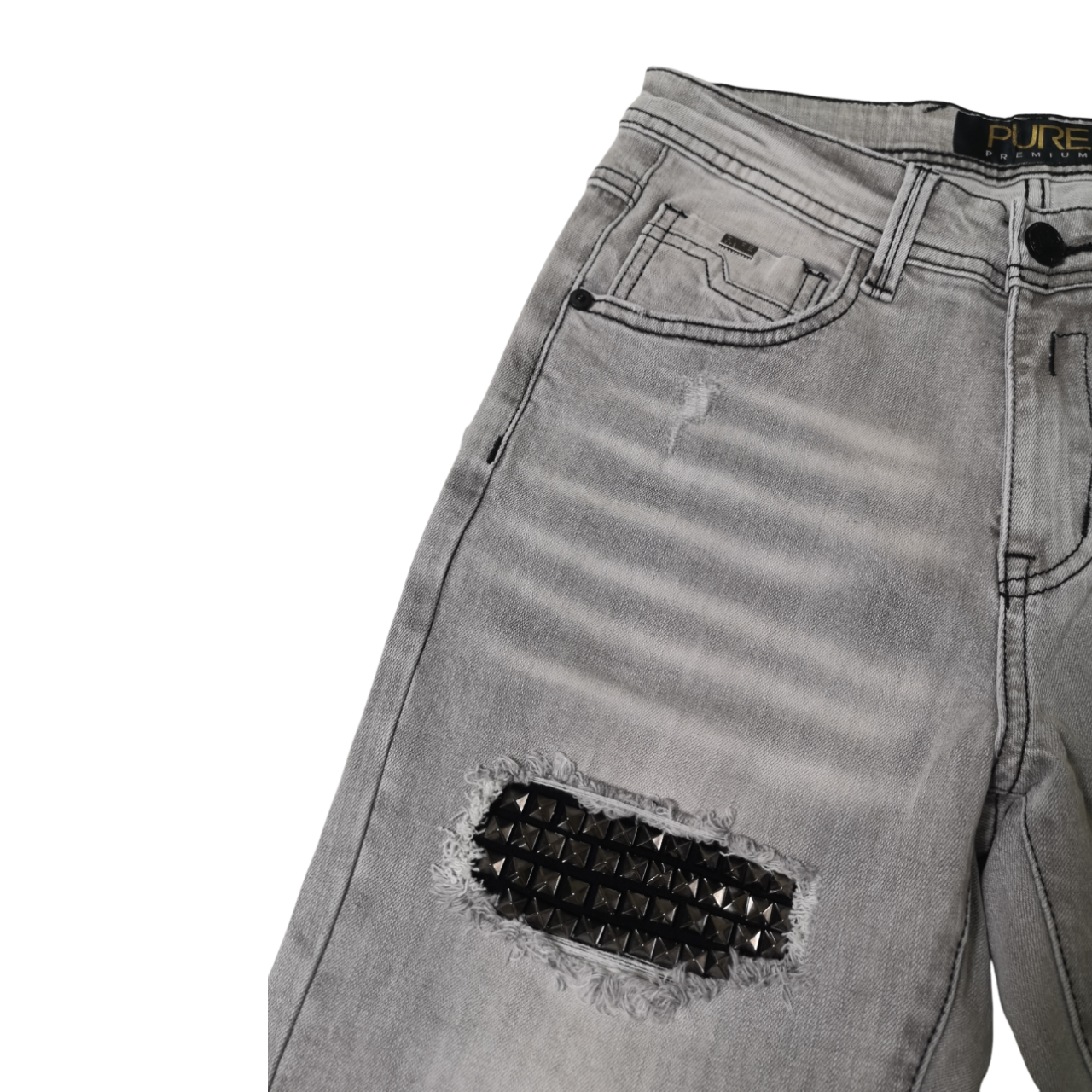 Pure Premium Diablo Grey Skinny Denim Jean