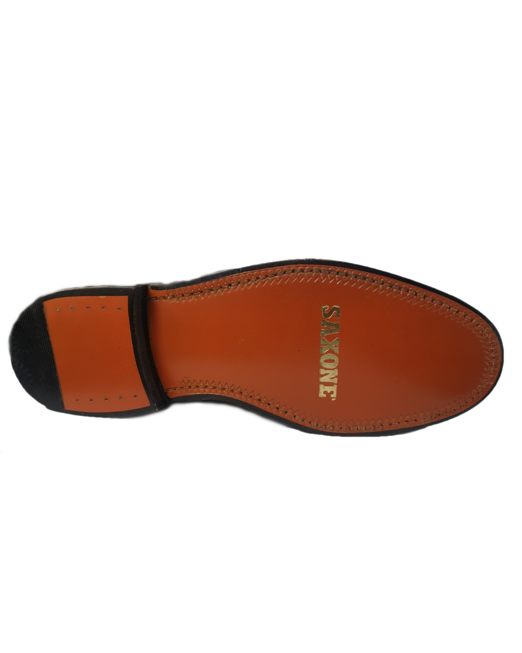 Saxone of Scotland Black Leather Shoe