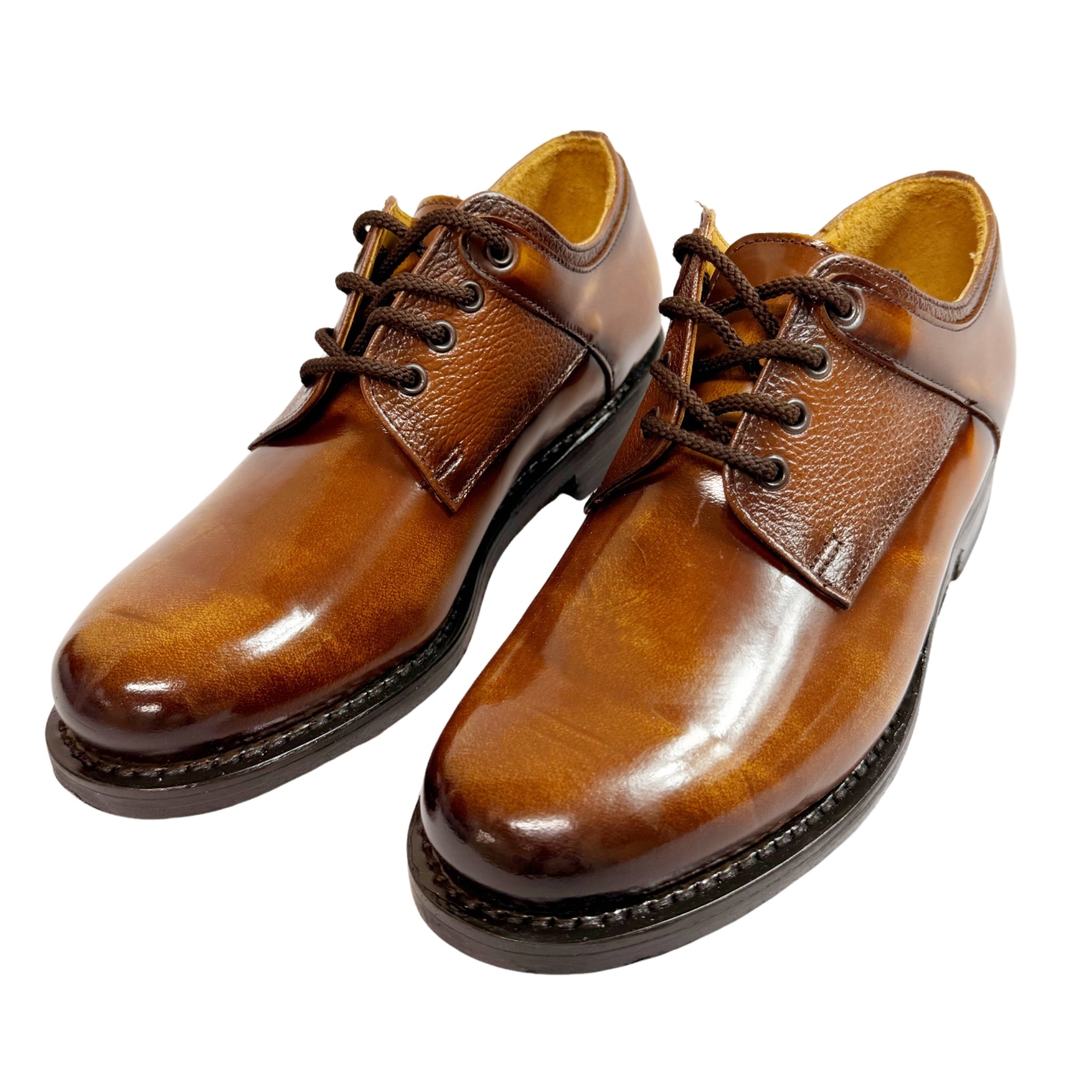 Saxone of Scotland Leather Ivywood Tan Shoe