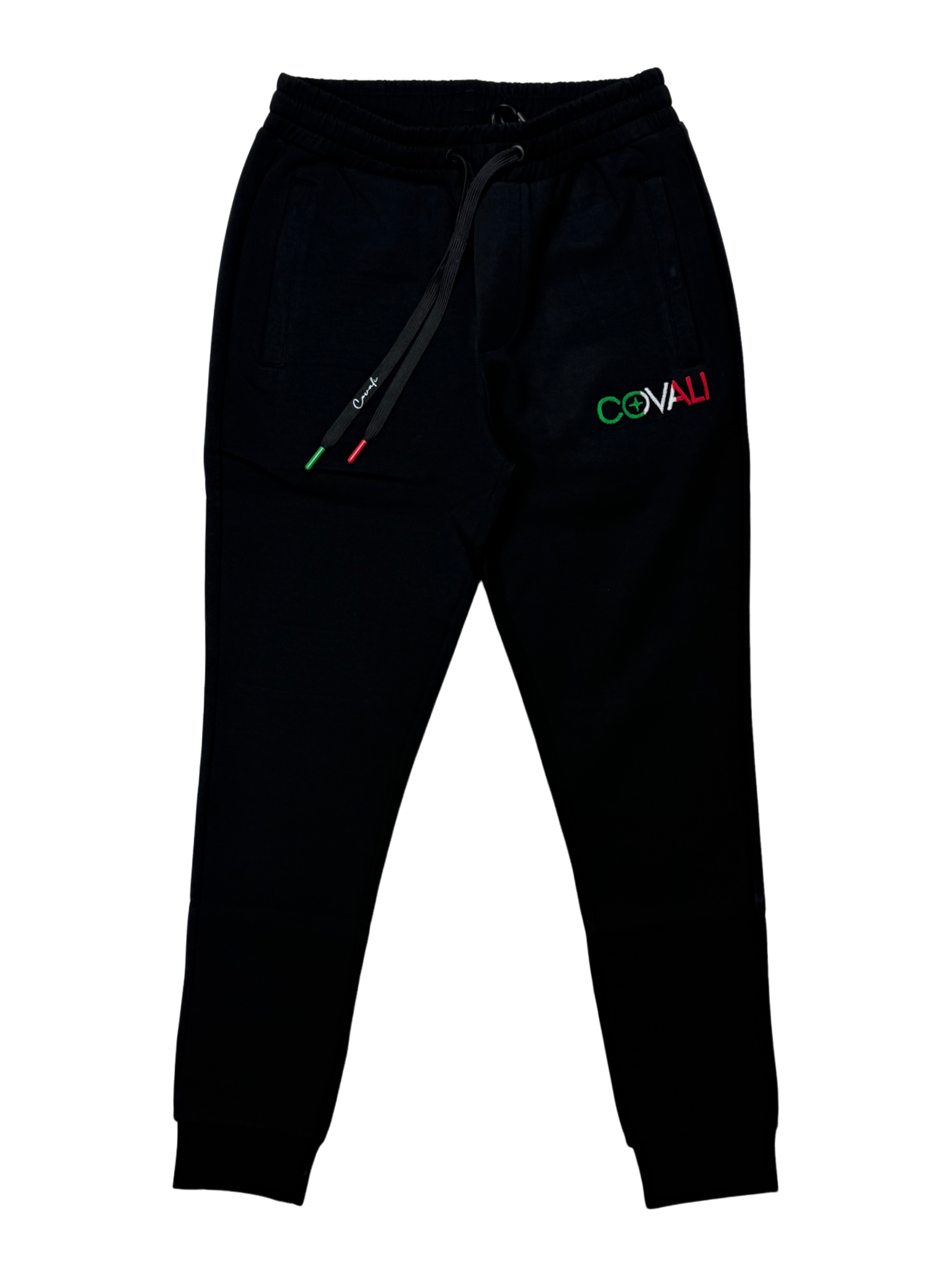 COVALI Italiano Black Sweatpants