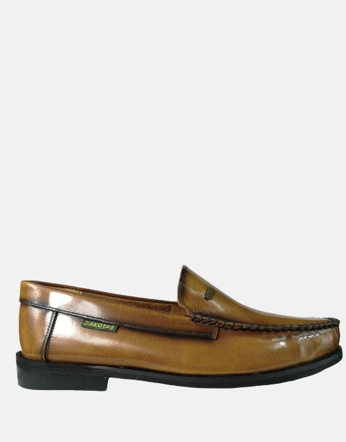 Dakota Leather Moccasin Tan Shoe