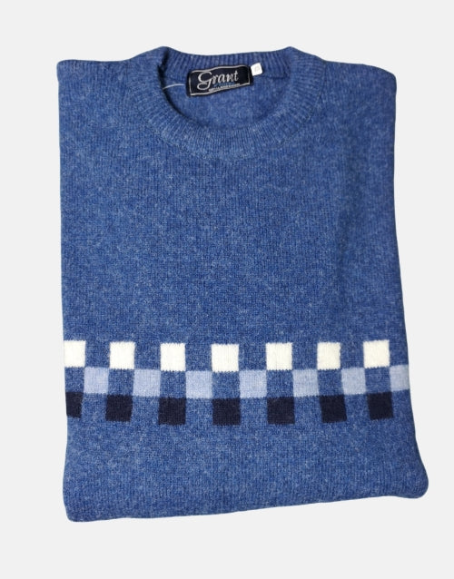 Grant of Scotland Small Block Ribbon LambsWool Knitwear