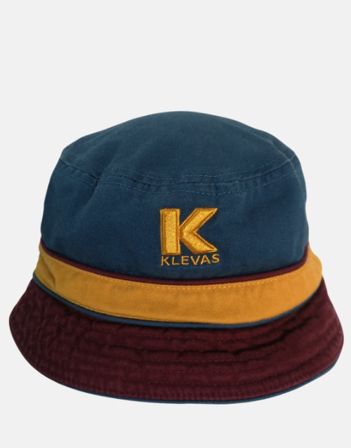 KLEVAS Jose Teal/Mustard/Burg Reversible Ispoti Bucket Hat