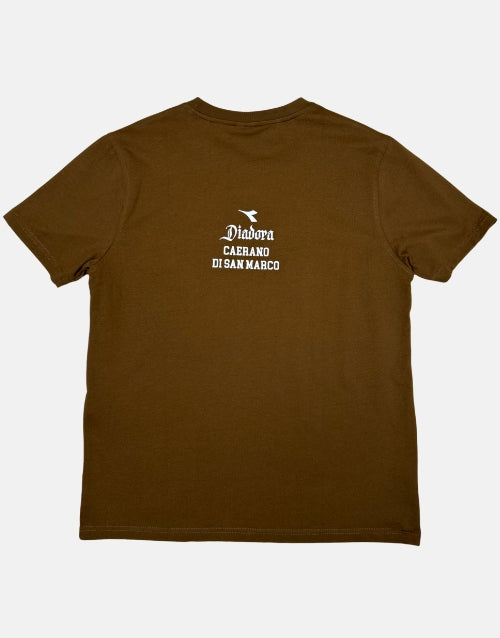 DIADORA Eliseo Brown Graphic T Shirt