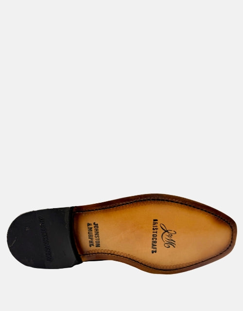 Johnston & Murphy Leather Black Moccasin